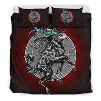 Viking Eikthyrnir On Top Of Valhalla Bedding Set RLT12 - Wonder Print Shop