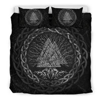 Viking Bedding Set, Celtic and Valknut and Tree Of Life Yggrdrasil RLT12 - Wonder Print Shop