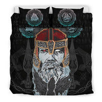 Viking Bedding Set, Odin Valknut and Triple Horn RLT12 - Wonder Print Shop