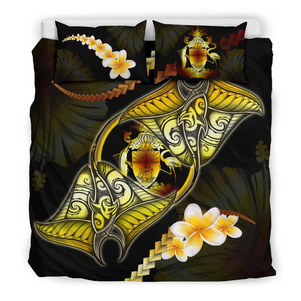 bahamas-bedding-set-yellow-bahamas-manta-ray-and-flower