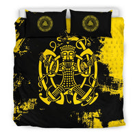 Viking Bedding Set, Loki Bound Triskele Rune Gold RLT12 - Wonder Print Shop