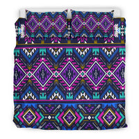 Native American Purple Tribe Pattern Bedding Set LT10 - Wonder Print Shop