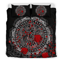Viking Bedding Set Raven Celtic Tattoo Blood RLT12 - Wonder Print Shop