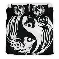 Viking Bedding Set Ying Yang Wolf RLT12 - Wonder Print Shop