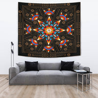 Black Geometric Native American Tapestry LT10 - Wonder Print Shop