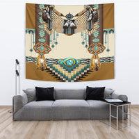 Brown Pattern Breastplate Native American Tapestry LT10 - Wonder Print Shop