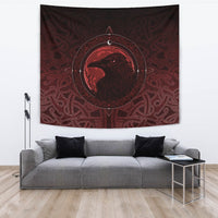 Viking Tapestry, Ethnic Odin Raven Red RLT12 - Wonder Print Shop
