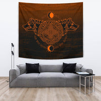 Viking Tapestry, Skoll and Hati Orange RLT12 - Wonder Print Shop