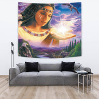 Native American Girl Tapestry LT10 - Wonder Print Shop