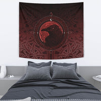 Viking Tapestry, Ethnic Odin Raven Red RLT12 - Wonder Print Shop