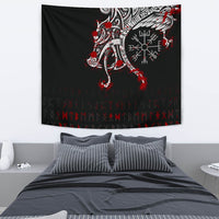 Viking Tapestry, Dragon and Vegvisir Blood Tattoo RLT12 - Wonder Print Shop