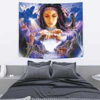 Native American Girl Tapestry LT10 - Wonder Print Shop