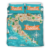 Croatia Bedding Set Croatian Symbol Bedding Set - Wonder Print Shop