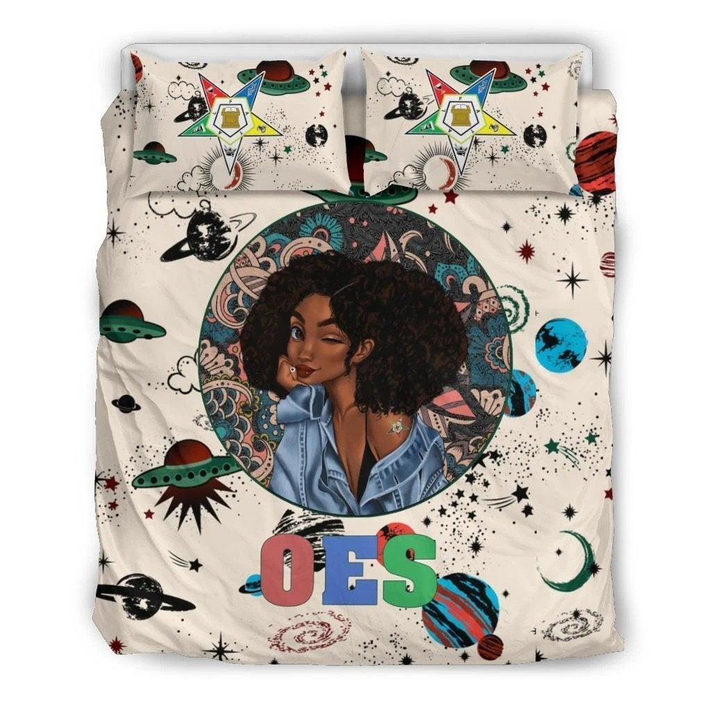 african-bedding-set-black-woman-oes-of-the-eastern-star-duvet-cover-pillow-cases