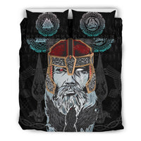 Viking Bedding Set, Odin Valknut and Triple Horn RLT12 - Wonder Print Shop