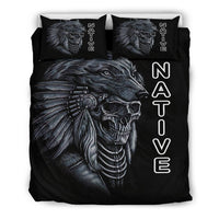 Skull Chief Native American Bedding Set LT10 - Wonder Print Shop
