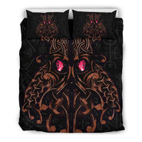 Viking Bedding Set, Odin God Furthark Tattoo Special RLT12 - Wonder Print Shop