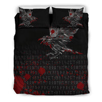 Viking Bedding Set The Raven Of Odin Rune Blood RLT12 - Wonder Print Shop