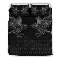Viking Bedding Set Odin Huginn and Muninn Rune RLT12 - Wonder Print Shop