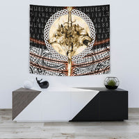 Viking Tapestry - Wolf and Vikings Tattoo 3D RLT12 - Wonder Print Shop