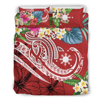 The Philippines Bedding Set - Summer Plumeria Red - Wonder Print Shop