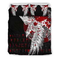 Viking Bedding Set Mystical Raven Tattoo Blood RLT12 - Wonder Print Shop