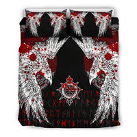 Viking Bedding Set Mystical Raven Tattoo Blood RLT12 - Wonder Print Shop