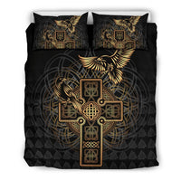 Viking Bedding Set Odin's Celtic Raven Tattoo RLT12 - Wonder Print Shop