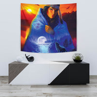Native American Girl Tapestry LT10 - Wonder Print Shop