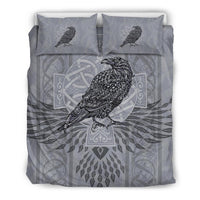 Viking Bedding Set Odin's Celtic Raven Scandinavian Tattoo RLT12 - Wonder Print Shop