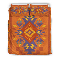 Orange Pattern Native American Bedding Set LT10 - Wonder Print Shop