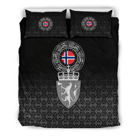 Viking Bedding Set Norway Coat Of Arms RLT12 - Wonder Print Shop