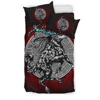 Viking Bedding Set, Eikthyrnir On Top Of Valhalla RLT12 - Wonder Print Shop