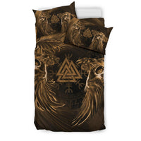 Viking Bedding Set, Ravens Skull Tattoo 9 RLT12 - Wonder Print Shop