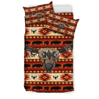 Bison Head Native American Bedding Set LT10 - Wonder Print Shop