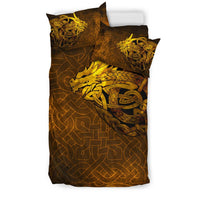 Viking Bedding Set Celtic Dragon Tattoo RLT12 - Wonder Print Shop