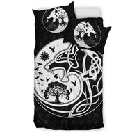 Viking Bedding Set, Skoll and Hati Rune Tattoo RLT12 - Wonder Print Shop