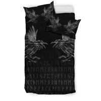 Viking Bedding Set Odin Huginn and Muninn Rune RLT12 - Wonder Print Shop