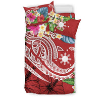 The Philippines Bedding Set - Summer Plumeria Red - Wonder Print Shop