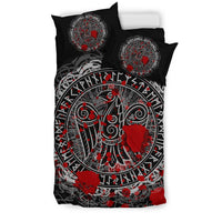 Viking Bedding Set Raven Celtic Tattoo Blood RLT12 - Wonder Print Shop