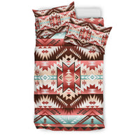 Red Vector Tribal Native American Bedding Set LT10 - Wonder Print Shop