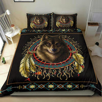 Wolf Dreamcatcher Native American Bedding Set LT10 - Wonder Print Shop