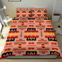 Tan Tribe Pattern Native American Bedding Set LT10 - Wonder Print Shop