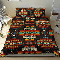 Black Pattern Native American Bedding Set LT10 - Wonder Print Shop