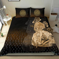 Viking Bedding Set Odin Raven Viking Gold RLT12 - Wonder Print Shop