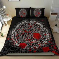 Viking Bedding Set Raven Celtic Tattoo Blood RLT12 - Wonder Print Shop