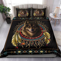 Wolf Dreamcatcher Native American Bedding Set LT10 - Wonder Print Shop