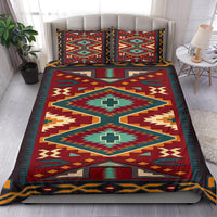 Red Pattern Native American Bedding Set LT10 - Wonder Print Shop