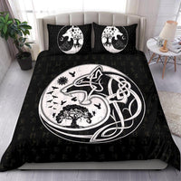 Viking Bedding Set, Skoll and Hati Rune Tattoo RLT12 - Wonder Print Shop