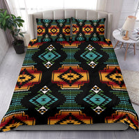 Native American Patterns Black Red Bedding Set LT10 - Wonder Print Shop